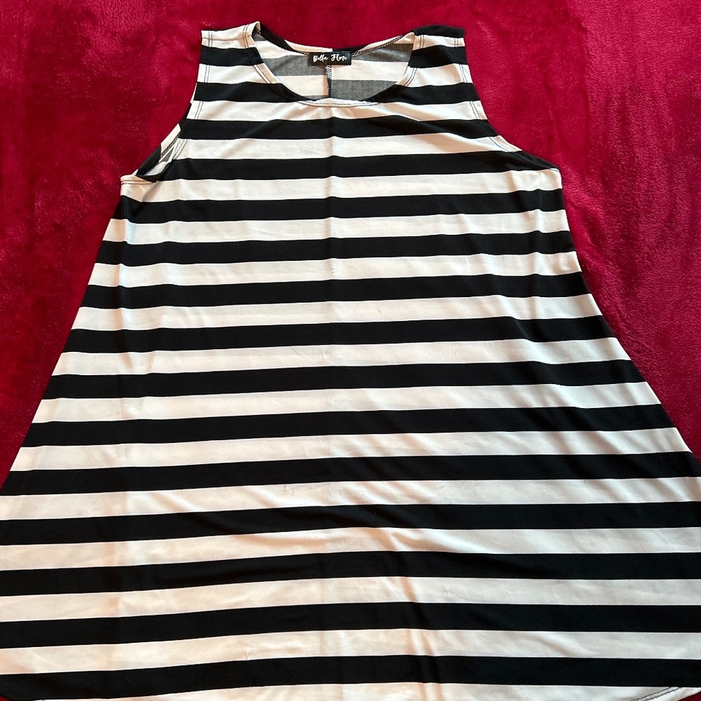 Long striped tank